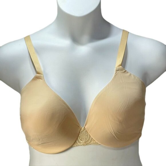 Bali DD36/80 Beige Full-Coverage Underwire Bra With Lace Detail - Picture 1 of 5